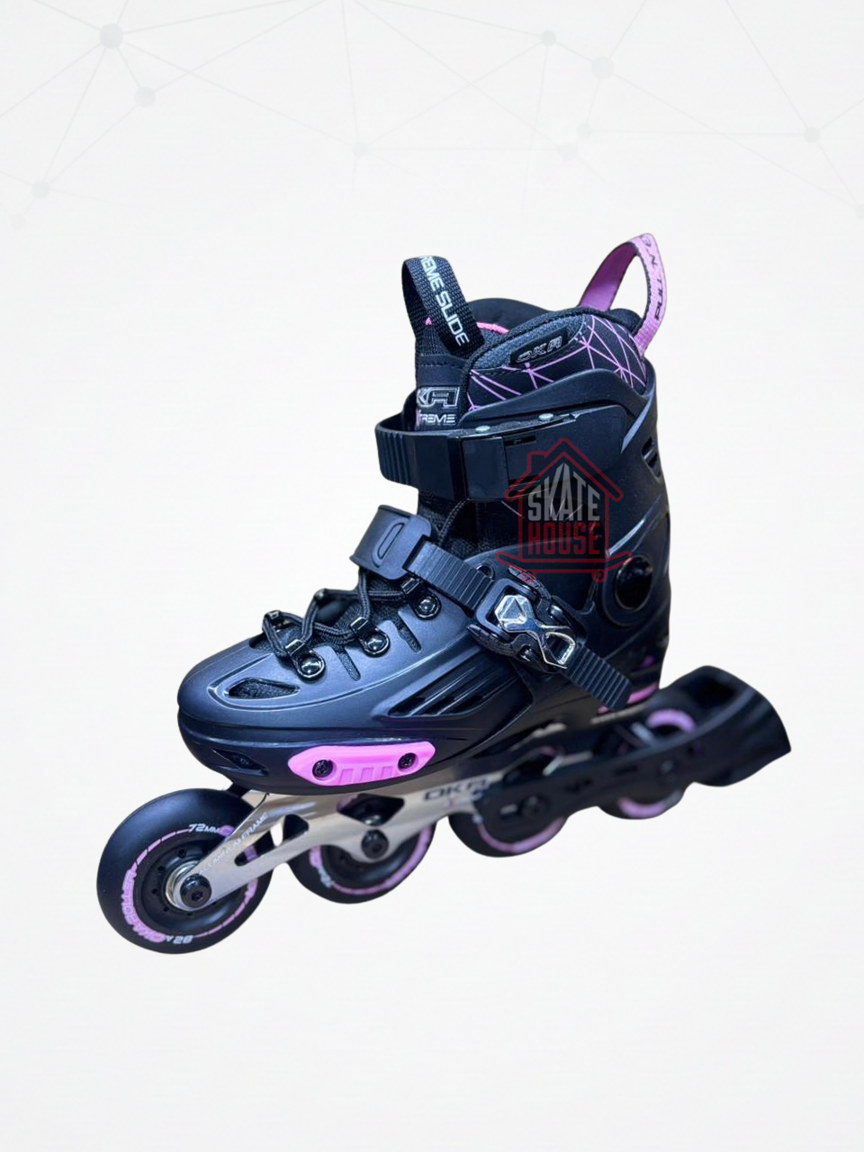 PATINES OKA LINEAL BLACK PINK