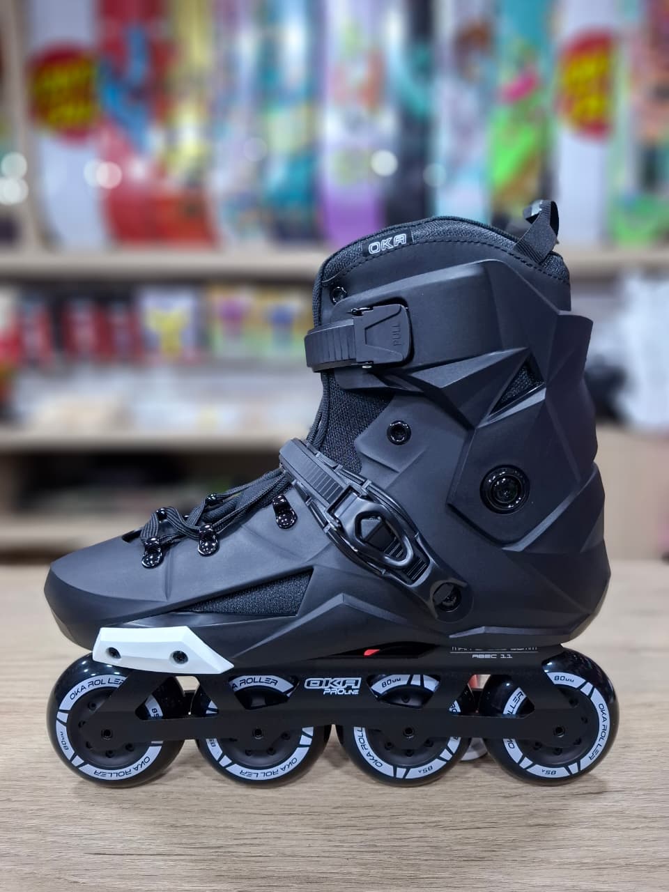 PATINES OKA LINEAL BLACK GREY